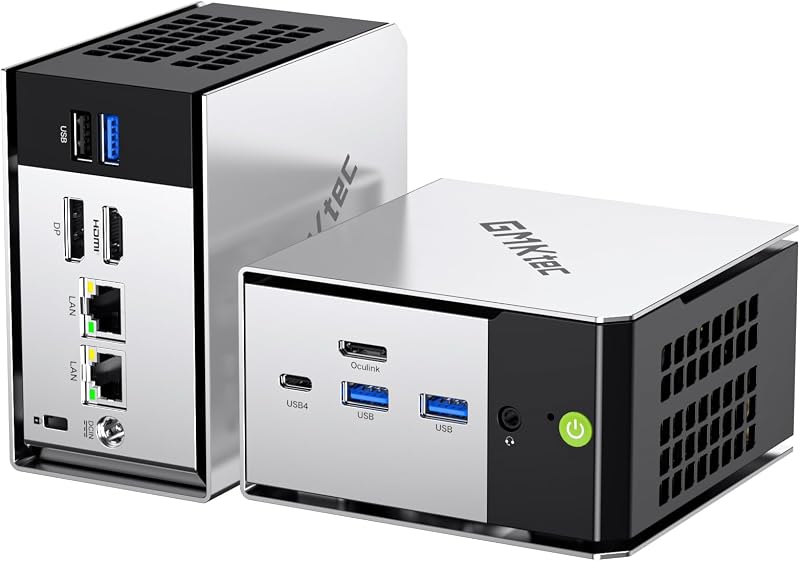 GMKtec Mini PC M8 Ryzen 5 PRO 6650H 16GB RAM 1TB PCIe SSD 2.5GbE NIC