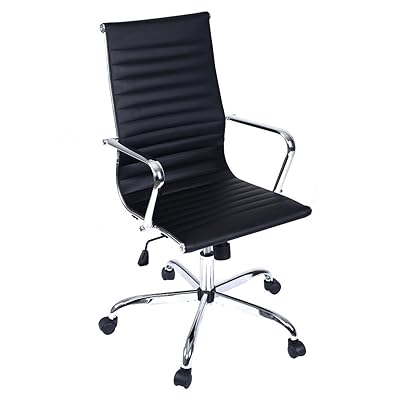 Giantex High Back PU Leather Office Chair, Ergonomic Kuwait Ubuy
