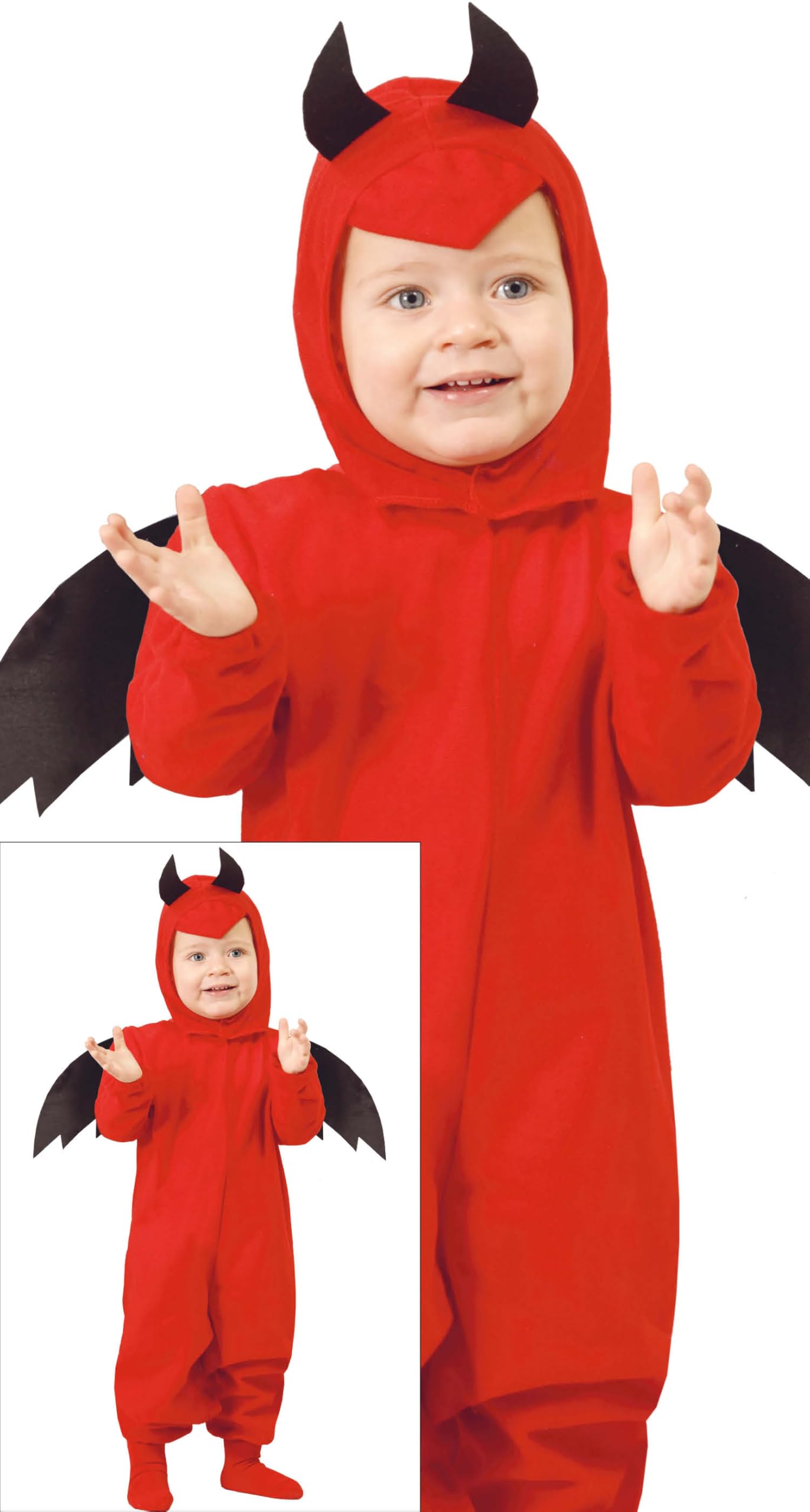 FIESTAS GUIRCA Sweet Red Devil Baby Child Costume - Size 18-24 months — image 1