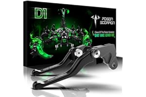 POISON SCORPION Black Off-Road/Dirt Bike Brake Clutch Levers Compatible with YZ80 YZ85 2001-2014 | TTR230 2005-2021 | RM85 2005-2019 | RM125 RM250 2004-2008