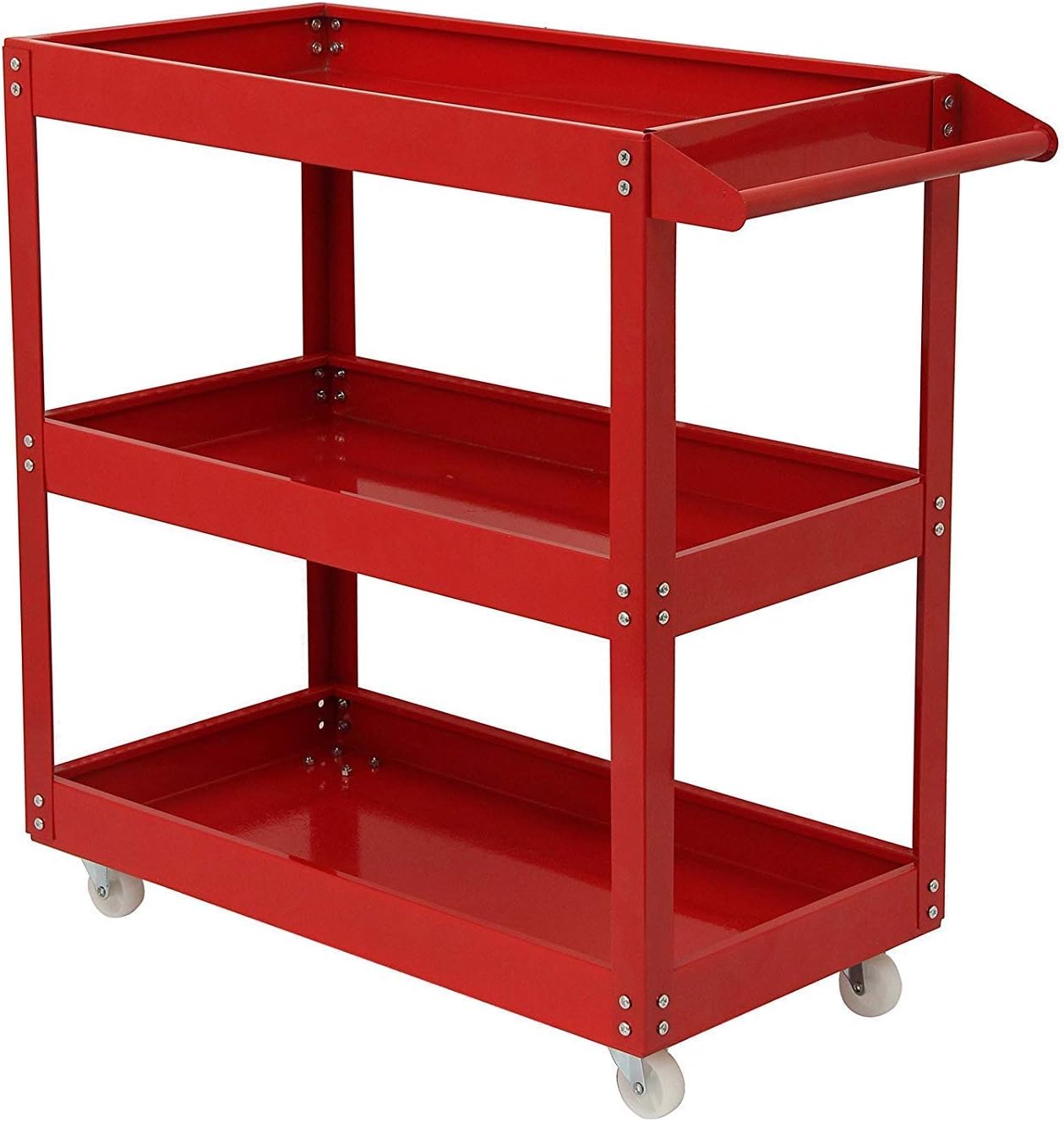 Tatayang 3 Etagen Regal Aufbewahrung Rad Cart Trolley Heavy Duty Garage Werkzeug Warenkorb Workshop Diy Werkzeug 450lb Rot Amazon De Sport Freizeit