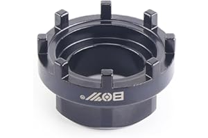 Bike Bottom Bracket Chainring Lockring Removal Tool Compatible with Shimano Octalink, ISIS Drive, Bosch Gen 3 and 4, Brose 8 