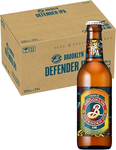 Amazon Co Jp ニューヨークno 1クラフトビール ブルックリンディフェンダーipa 日本 330ml 24本 食品 飲料 お酒