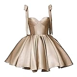 Bddhkw Homecoming Dress Satin Short Prom Dresses