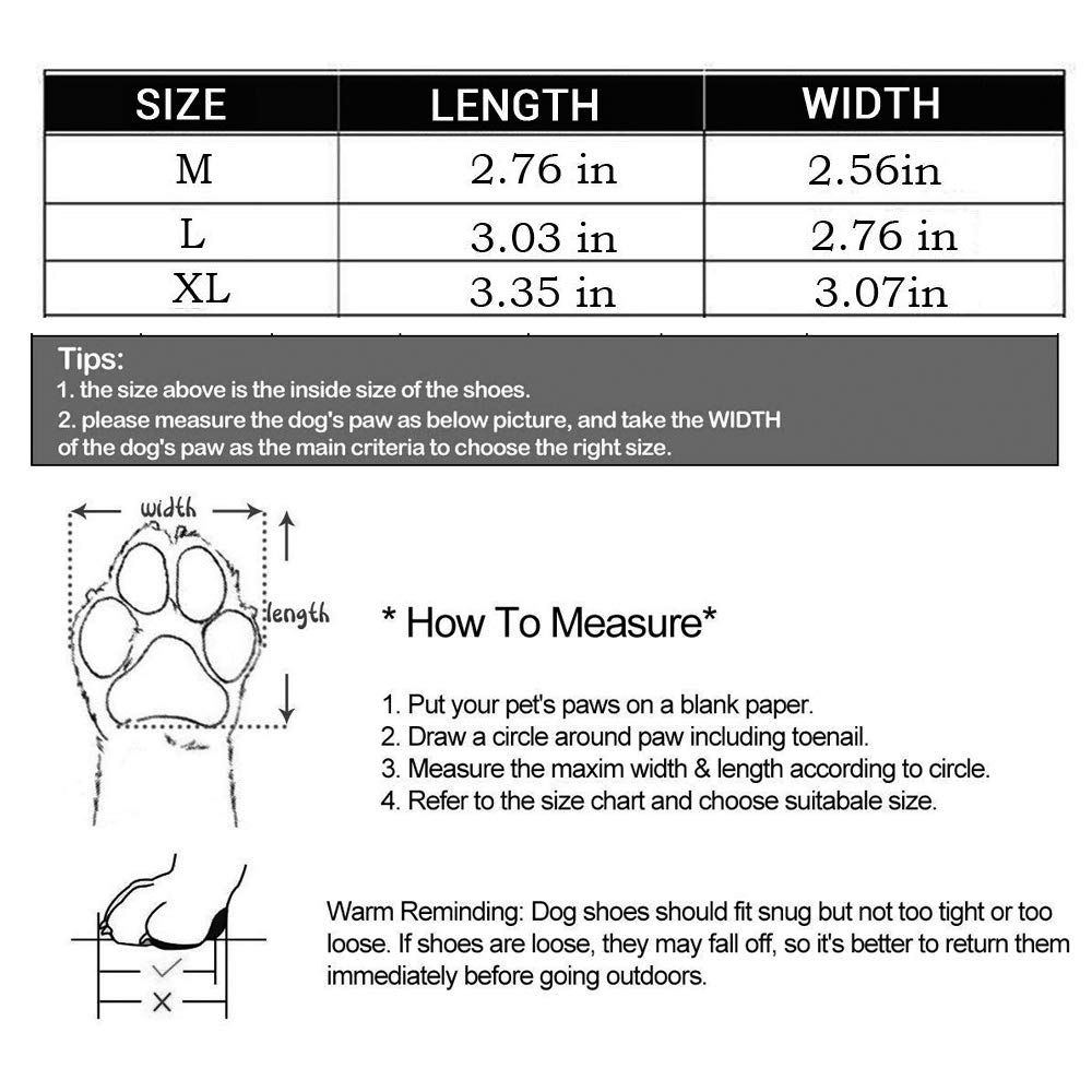 Sforza Hundeschuhe Pfotenschutz Hund, Gemütlich Sole mit Leuchtend bei Dunkelheit, Schwarz M