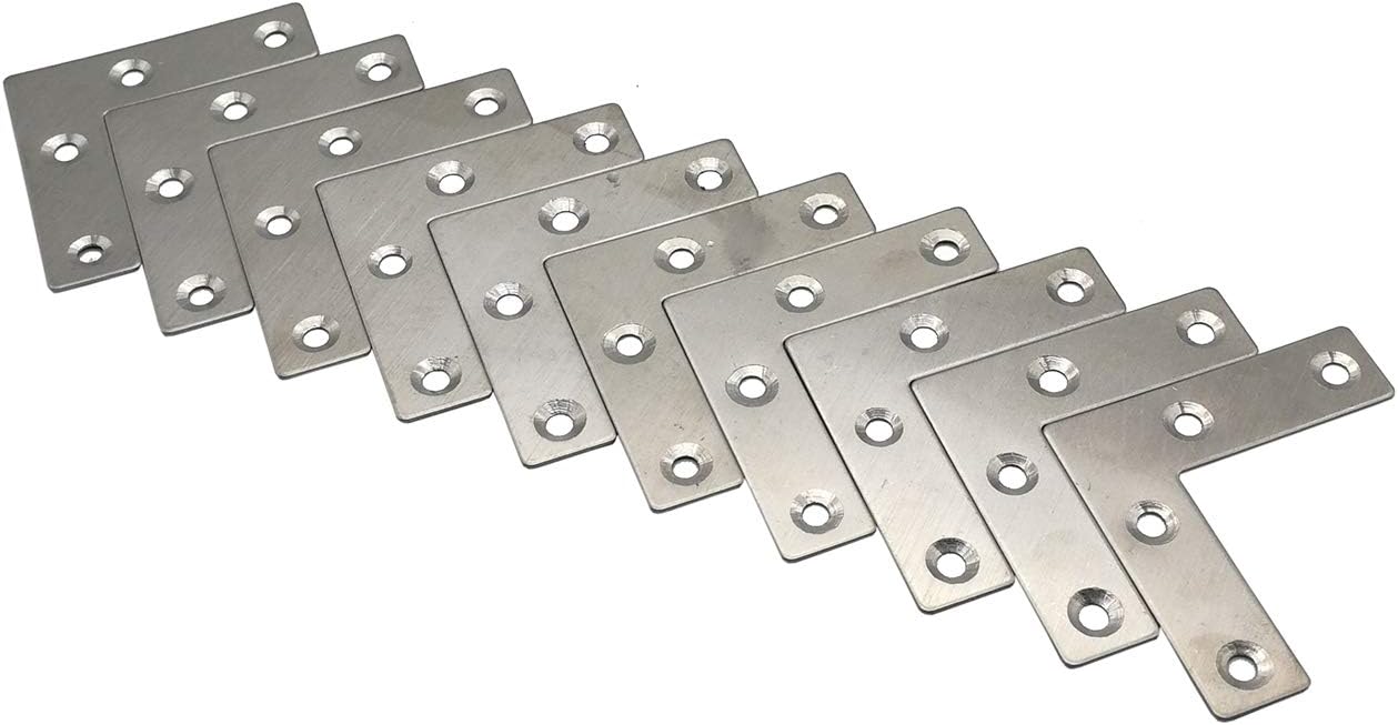 BCQLI 2“ x 2” L Shaped Brace Brackets,Thin Design,Side Use