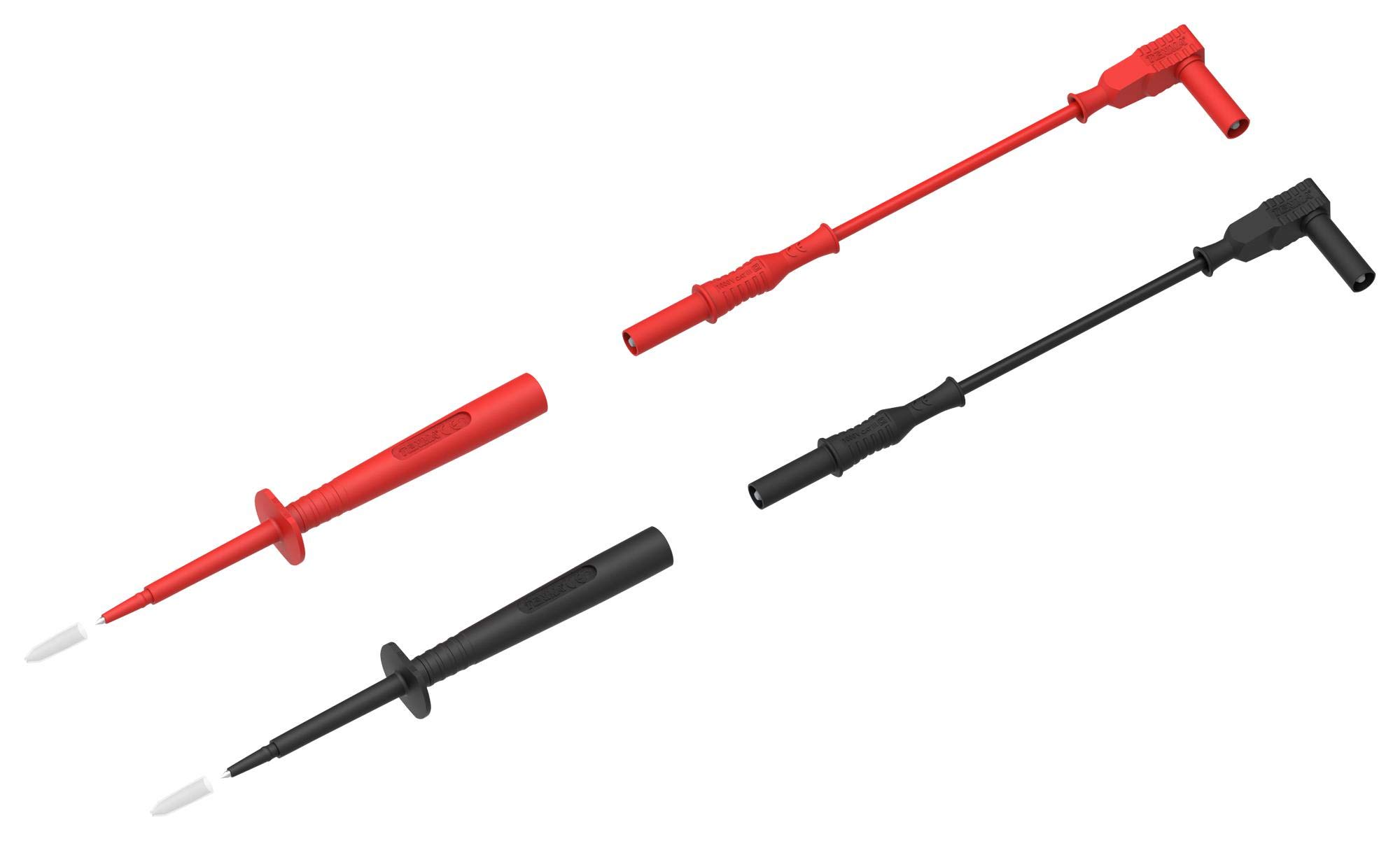 Tenma 76-090 4 mm Straight to Right Angle Banana Plug Test Lead Kit with Probes
