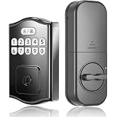 RUIKANG POWER Keyless Entry Door Lock, Smart Deadbolt with Keypad, Electronic Deadbolt with 200 User Codes &amp; 6 Backup Keys, Auto-Lock Smart Door Lock for Front Door, Easy DIY Installation