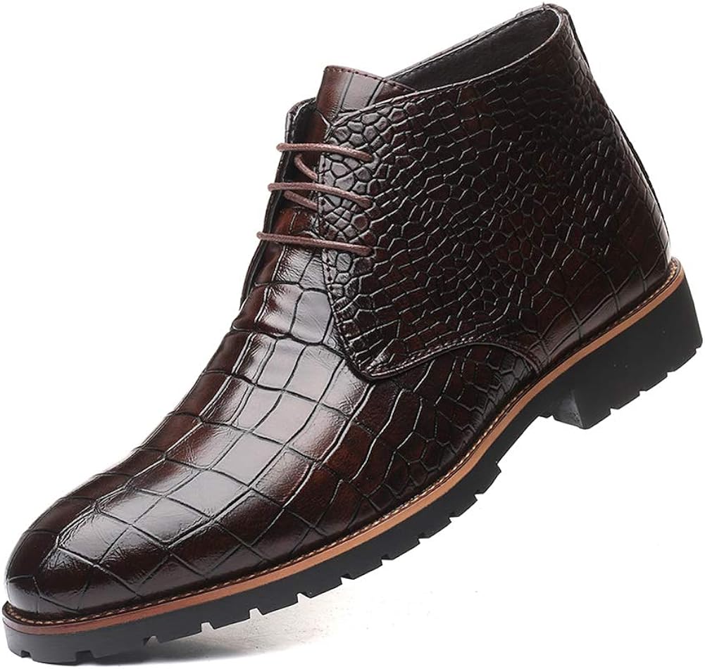 black leather desert boots