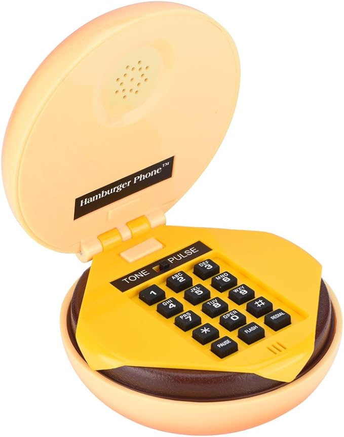 ASHATA Landline Phones,Novelty Emulational Hamburger