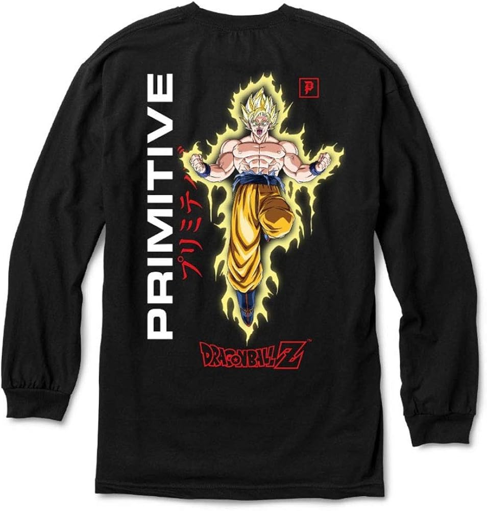 Primitive x Dragon Ball Z Goku Power Up T Shirt Black XL