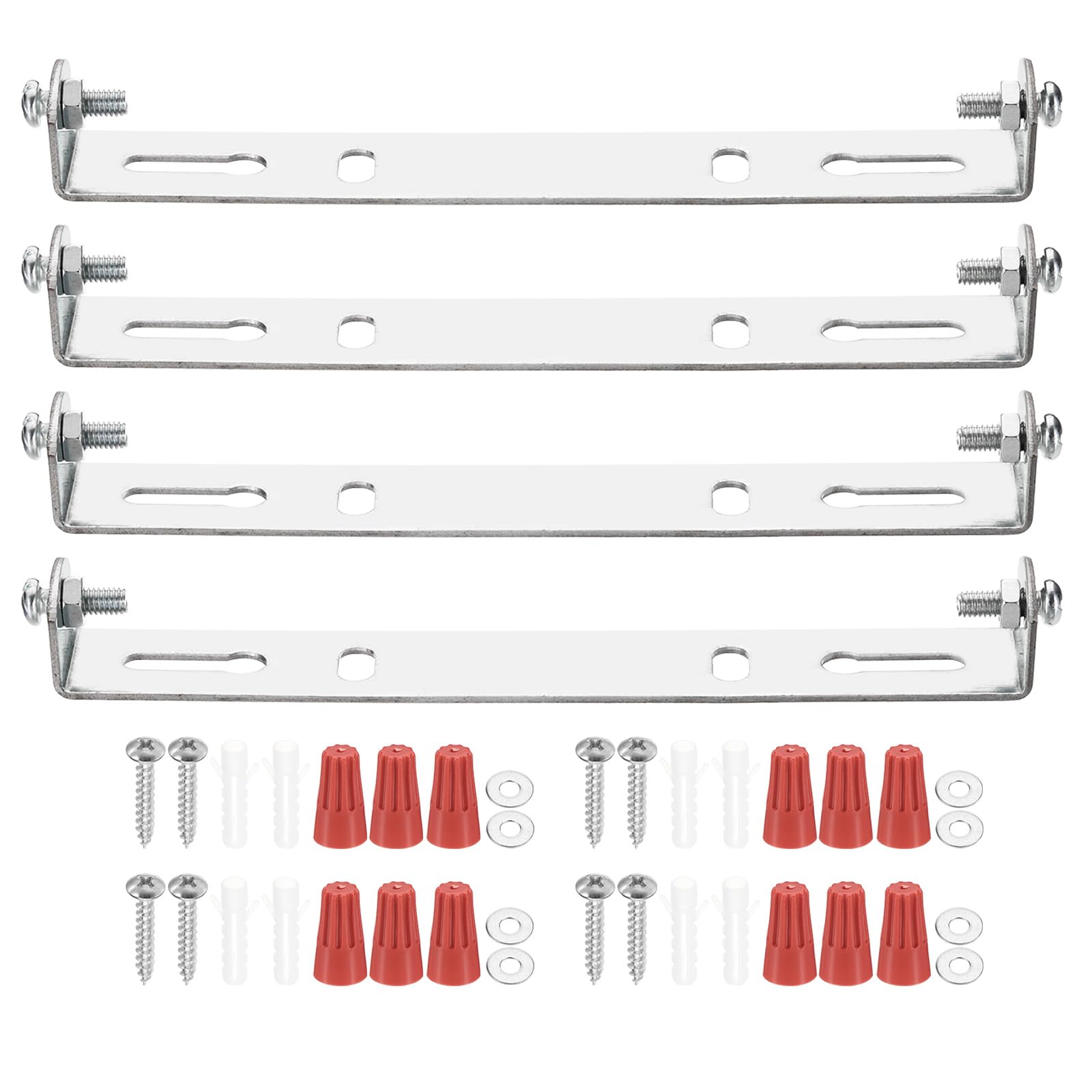 PATIKIL 135mm (5.31") Universal Light Fixture Mounting Bracket Kit, 4 Set Light Crossbar Ceiling Light Plate with Screw for Wall Light Ceiling Light Pendant Chandelier