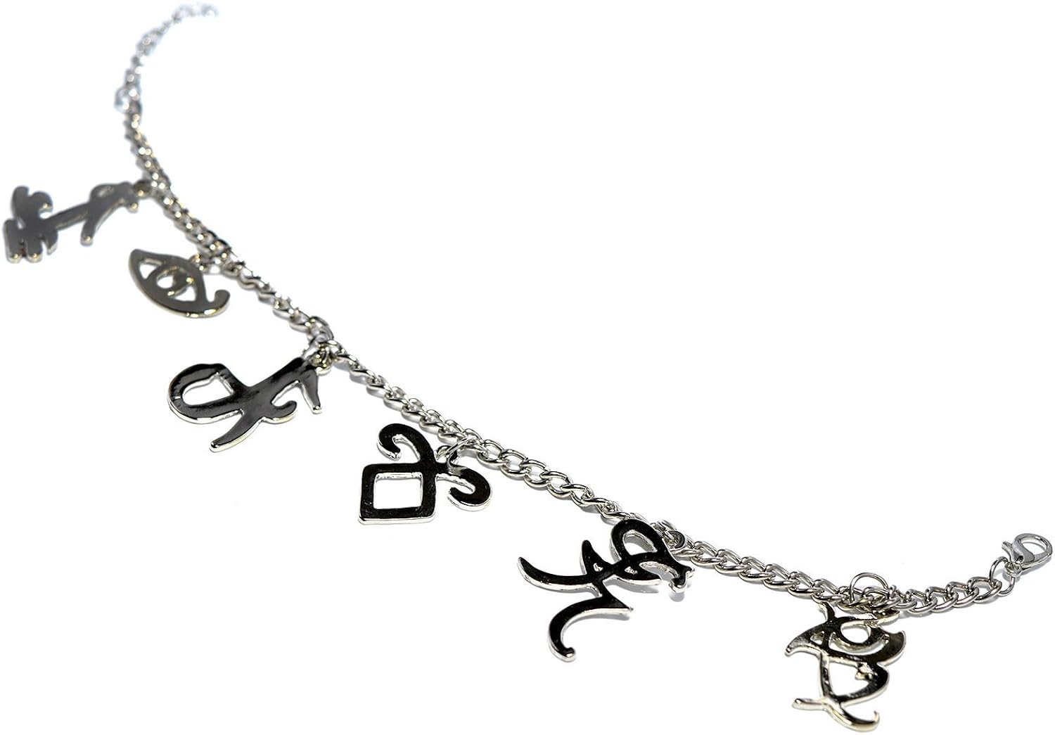 Beaux Bijoux The Novel Classic Movie Bracelet Mix The Mortal Instruments City of Bones Runes Charms Silver Filled Bracelets in Gift Box