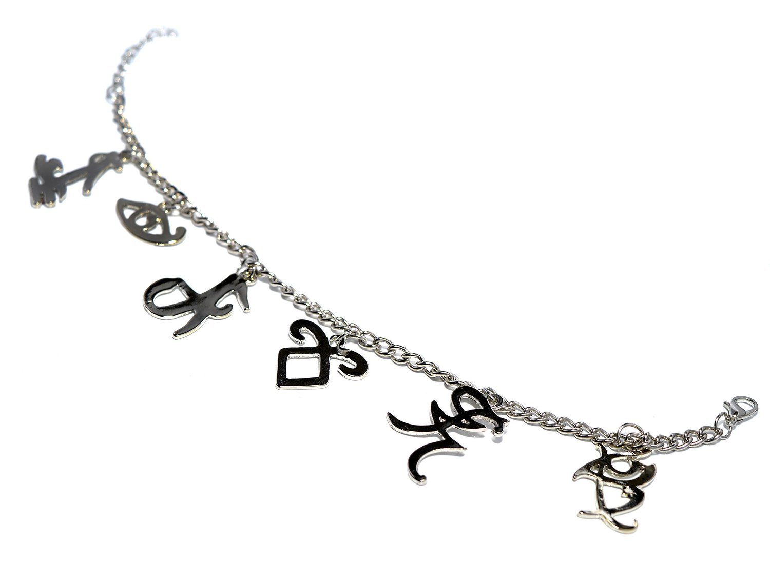 Beaux Bijoux The Novel Classic Movie Bracelet Mix The Mortal Instruments City of Bones Runes Charms Silver Filled Bracelets in Gift Box - Mortal Instruments Runes Charm Bracelet
