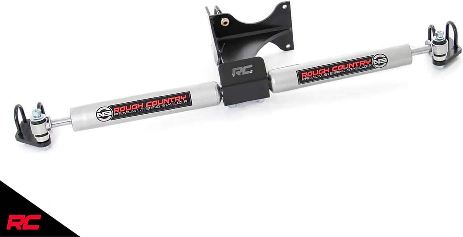Rough Country 8749130 Steering Stabilizer, Damper & Steering