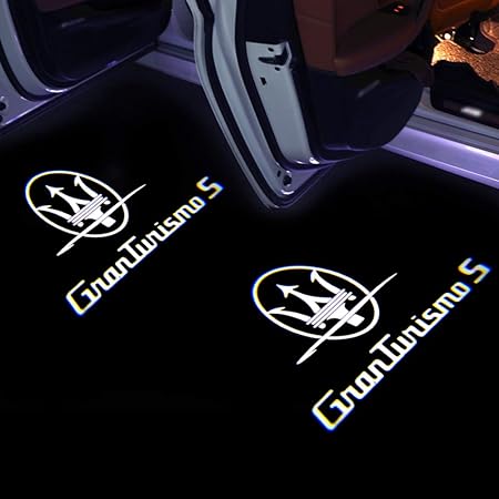 Amazon カーテシライト ドアウェルカムライト カーテシランプ レーザーロゴライト Ledロゴ投影 2個セット 車用 カーテシ 純正交換タイプ マセラティquattroporte Ghibili M157 Granturismo Levante 番4 シートカバー 車 バイク