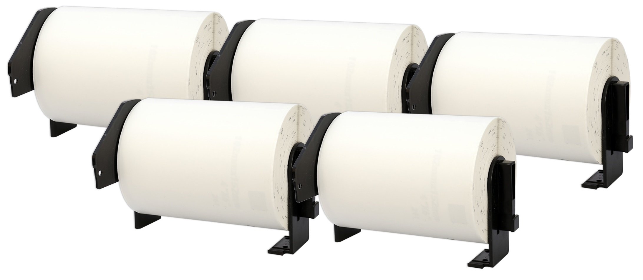 5 Compatible Rolls DK11241 DK-11241 102mm x 152mm Address Labels for P-Touch QL-1050 QL-1050N QL-1060N QL-1100 QL-1110NWB (200 Labels per Roll)