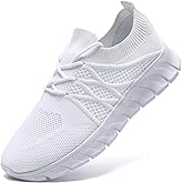 XKOWUO Mens Running Walking Tennis Shoes Sneakers Gym Non-Slip Slip On Trail Trainers Athletic Jogging Breathable Comfortable Road Workout Shoes Fashion