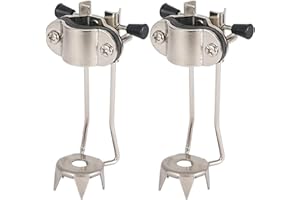 Cane Ice Tip Attachment 2PCS Stainless Steel 5-Prong Ice Tip for Cane Universal Non-Slip Grip for Winter Snow Safety Attachme