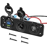 Amazon.com: Nilight 4 in 1 ON/Off Charger Socket Panel Dual USB Power ...