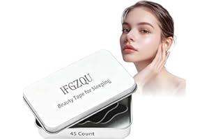 IFGZQU Beauty Tape for Sleeping (45 Count) - Beauty Tape for Snoring Promotes Sculpted Jawline, Brighter Eyes, & Energy - Lip Plumping Sleep Beauty Tape Supports Stronger Chin Profile-I03