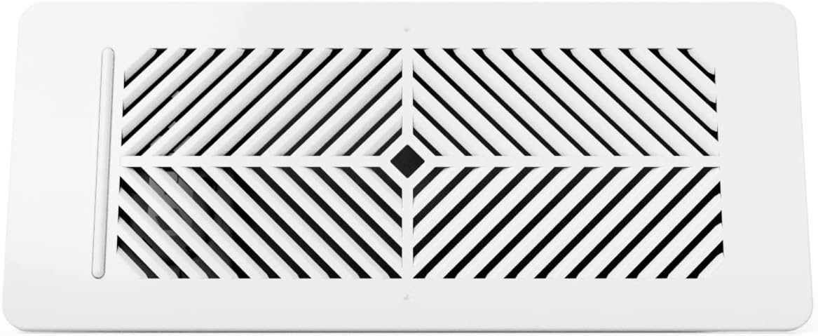 Registers, Grilles & Vents - Flair Smart Vent 4x10 (White), AC Vent Cover for Floors, Walls and Ceilings. Requires Flair Puck to Operate. Compatible with Smart Thermostats and Voice Assistants.
