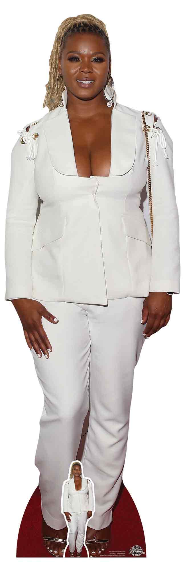 STAR CUTOUTS CS794 Lifesize Cardboard Cutout Claire Sulmers 175cm Tall, Solid, Multicolour, Regular