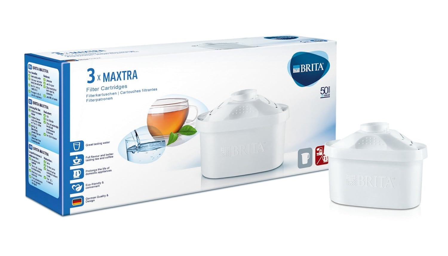BRITA MAXTRA Water Filter Cartridges Replacement Refill Water Jug