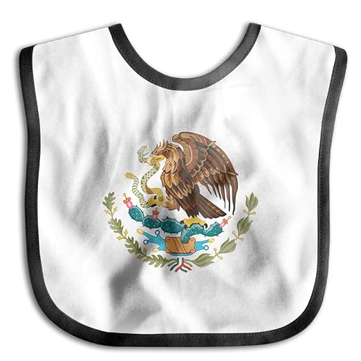 Amazoncom Mexico Flag Eagle Bibs Infant Bibs Baby Bibs For