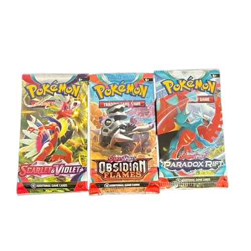 Pokemon TCG: Sealed 3-Booster Pack Lot | 30 Cards, Random Rare, Holo, V ...