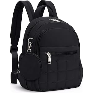 Fiiuos Mini Backpack for Women, Anti Theft RFID Small Travel Backpack | Compact Backpack with Built-in RFID Wallet(5 Slots) &