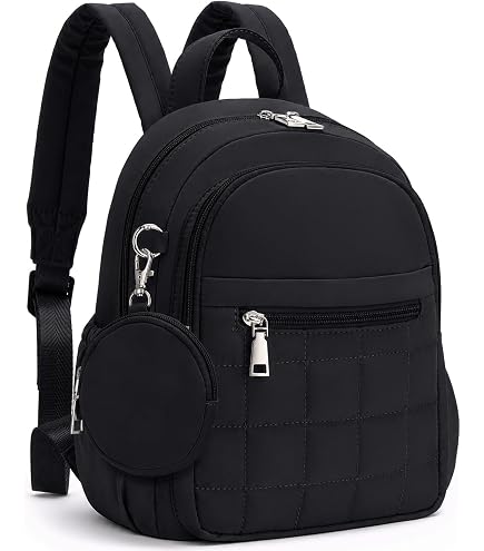 Baggallini Securtex® Anti-theft Vacation Travel Backpack 10x13 Slash-Resistant Nylon Daypack w/RFID, Midnight Blossom : Clothing, Shoes & Jewelry