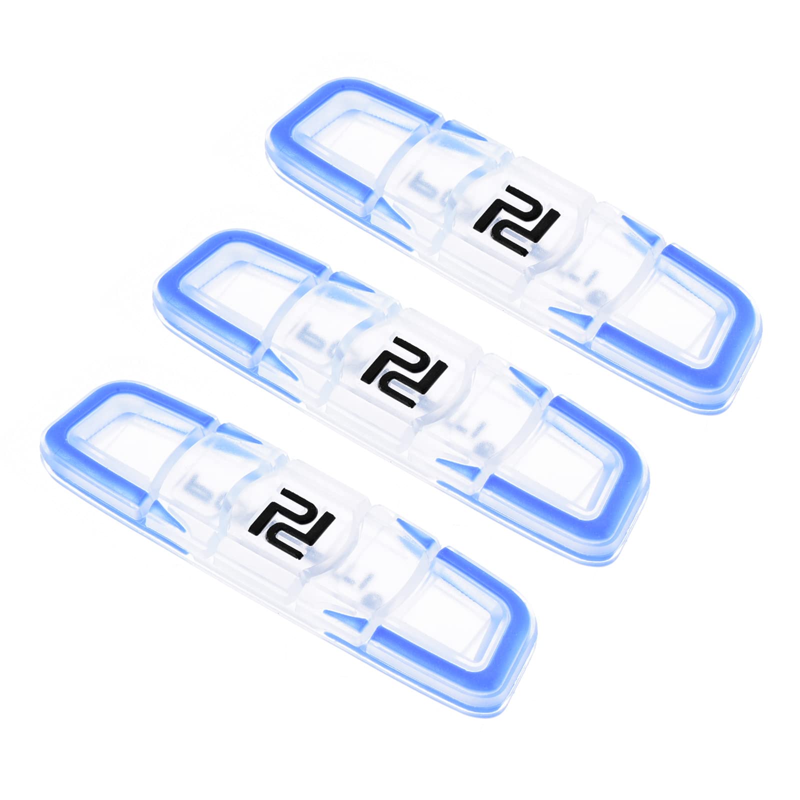 PATIKIL Tennis Racket Vibration Dampener, 3 Pack Soft Silicone Racquet Shock Absorber String Damping, Blue