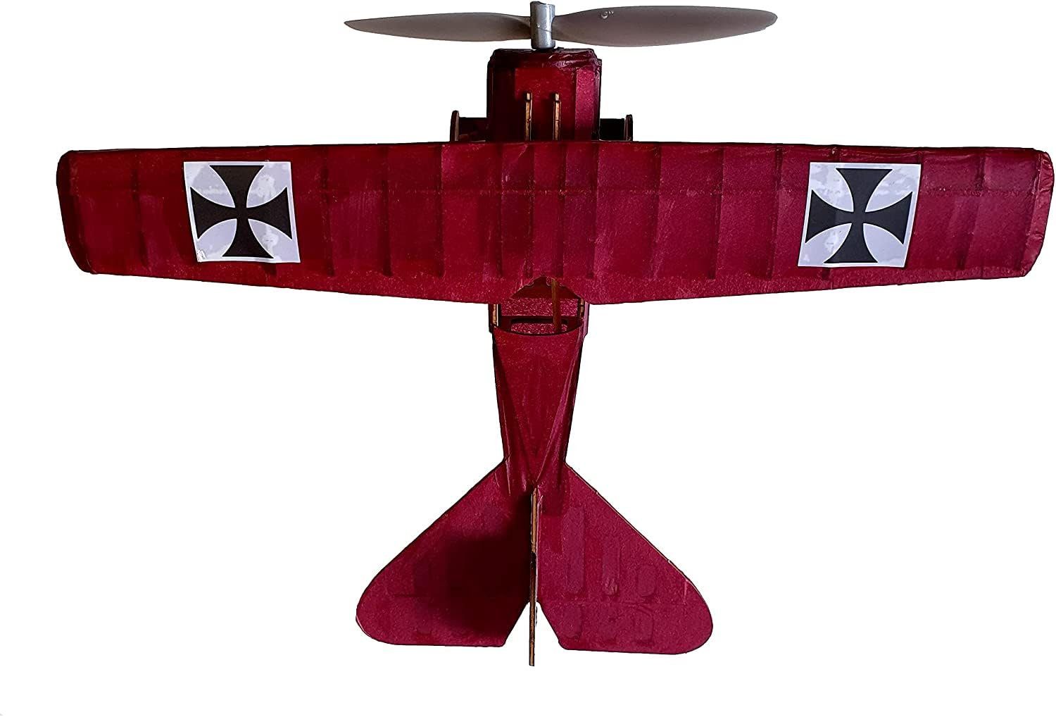 Fokker DVIII, Flying Razor Monoplane Model Airplane kit, WW1, Rubber Powered Stick and Tissue Wooden Construction History Gift. Free Flight, Classic, Old Fashioned Fokker D8