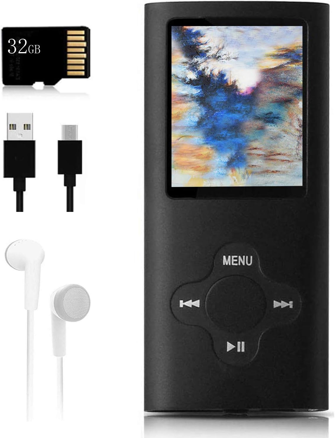 Mp3 Player,Music Player with a 32 GB Memory Card Portable