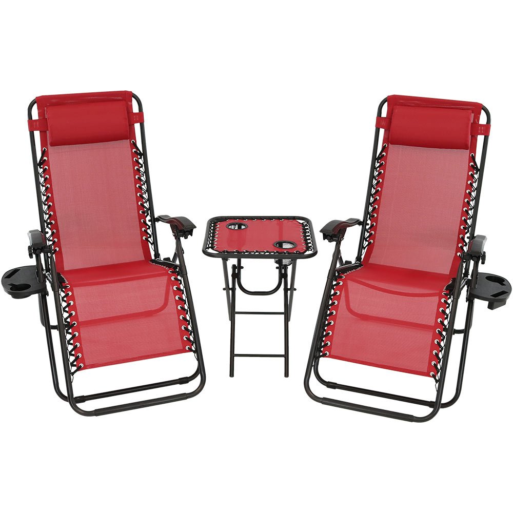 Best outdoor reclining lounge chair red