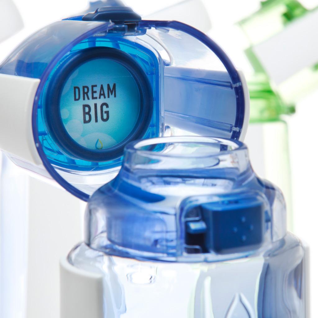 KOR Delta Water Bottle Onyx, 25.4 Ounce Sports Water