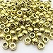 Yiasangly 6x9mm Pony Beads, Barrel Shape Metallic Pony Beads for Hair Braids, Jewelry Making, Craft Making, DIY Bracelet, DIY Necklace 250 Pack (Gold)