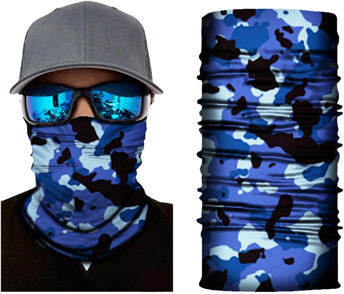 Camouflage Multifunctional Headwear Cycling Protective Face Mask Outdoor Magic Scarf Motorcycling Face Shield Windproof Headband Bandana Balaclava UV Protection