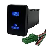 Blue Led Light Bar Push Button Switch for Toyota