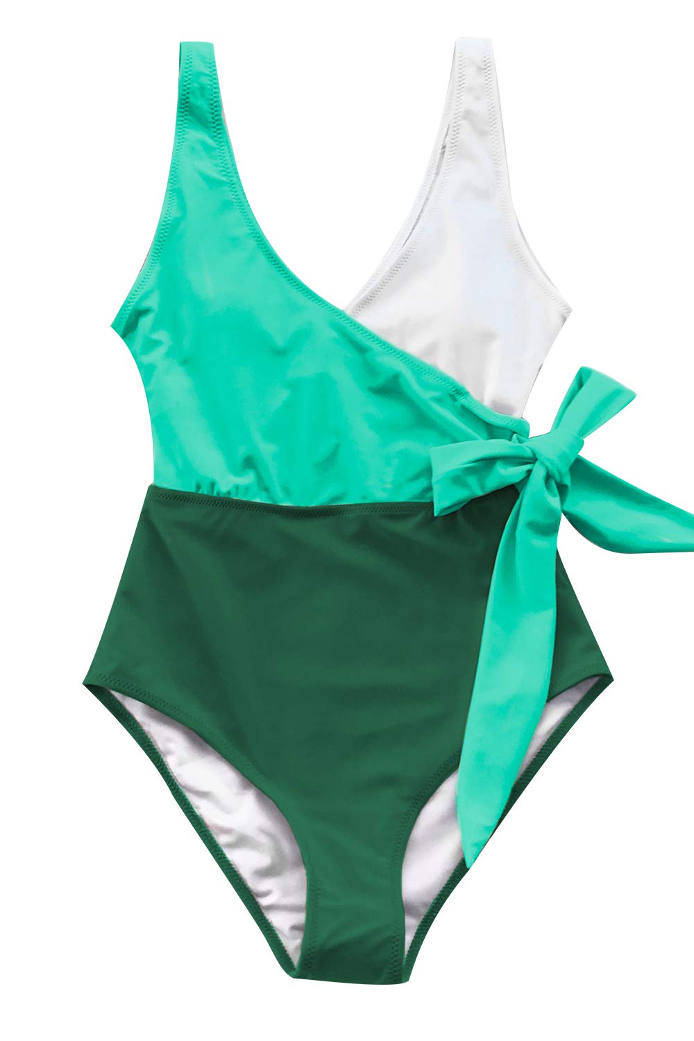 cupshe orange and white bowknot