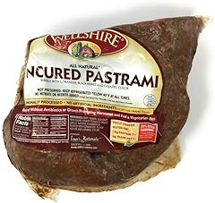 Wellshire Farms Beef Pastrami, Black Pepper Rubbed Deli Meat – Made with Sea Salt, Garlic, and Celery Powder, No Hydrogenated