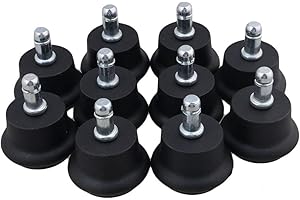10PCS Replacement Office Chair or Stool Bell Glides，Stationary Plastic Foot Glide 2inch- Low Profile