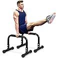 Push Up Bar, 12 Inch High Non-Slip Parallettes Bars & Dip Bars With Foam Handles, Heavy-Duty No Wobbling Calisthenics Equipment For Handstand, L-Sit, Gymnastics, Strength Training Home Gym Use