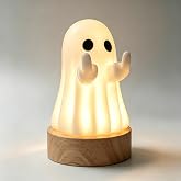 Halloween Decorations Indoor, Halloween Light Up Ghost Figurine | USB Power, Light Up, Cute Halloween Gifts, Spooky Home Decorations, Table Centerpieces Shelf Mantel Display