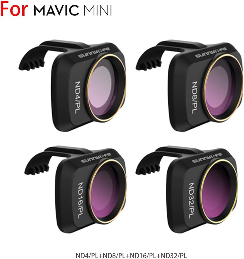 Hurricanes ND/PL Series ND4/PL+ND8/PL+ND16/PL+ND32/PL Lens Fliter 4 Pcs for Mavic Mini