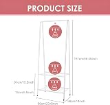 Youyijia Small Clothes Rail 60x36x151cm White Heavy Duty Metal Rack view 4