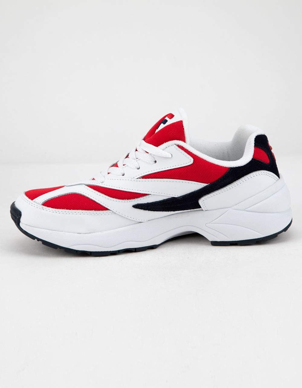 red white and blue fila shoes