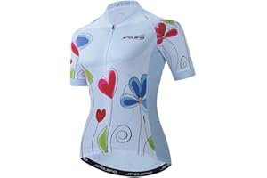 WEIMOMONKEY Women Cycling Jersey Short Sleeve Shirt Mountain Bike Top Clothing