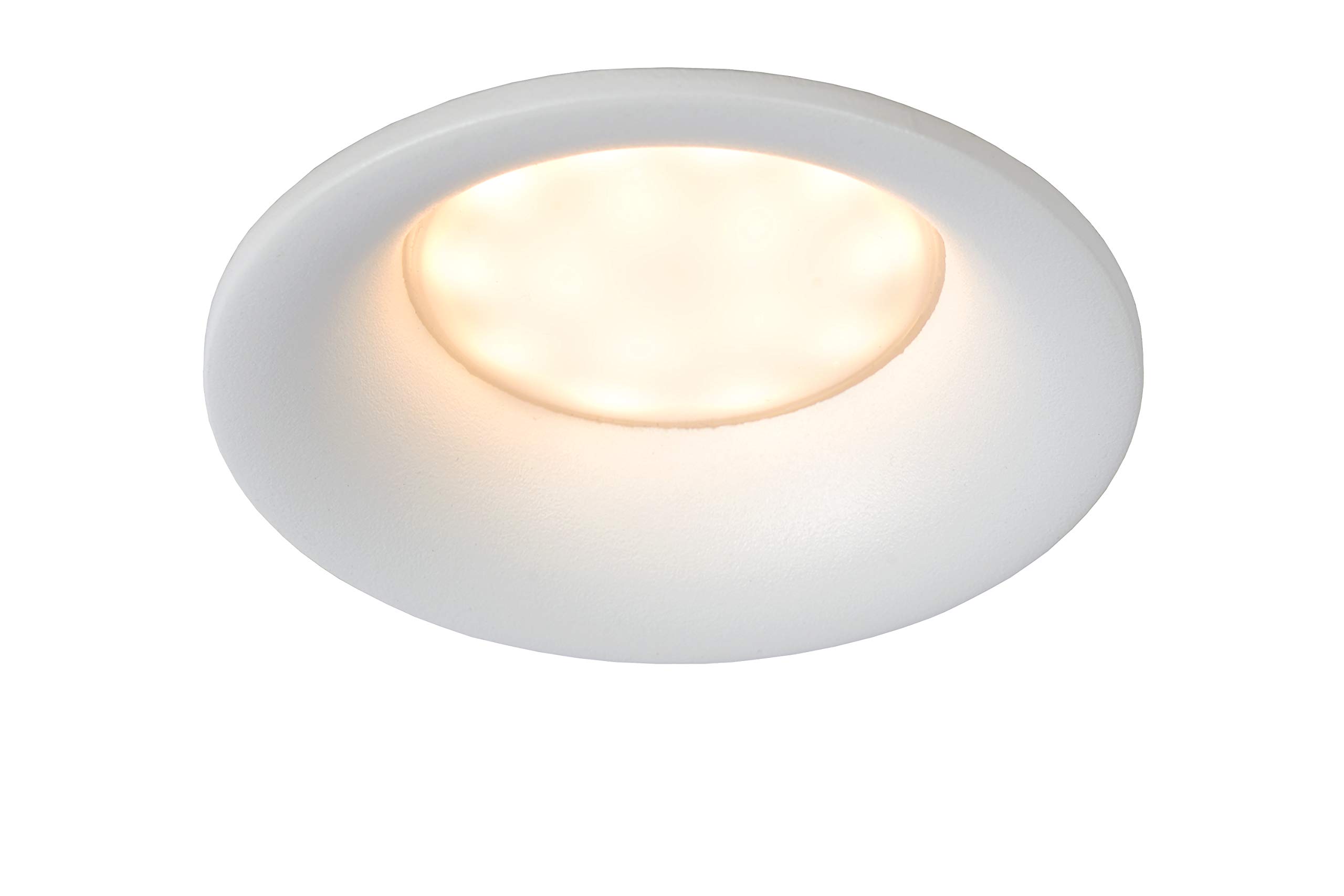 LUCIDE Ziva - Recessed Spotlight Bathroom - Ø 8,4 cm - 1xGU10 - IP44 - White